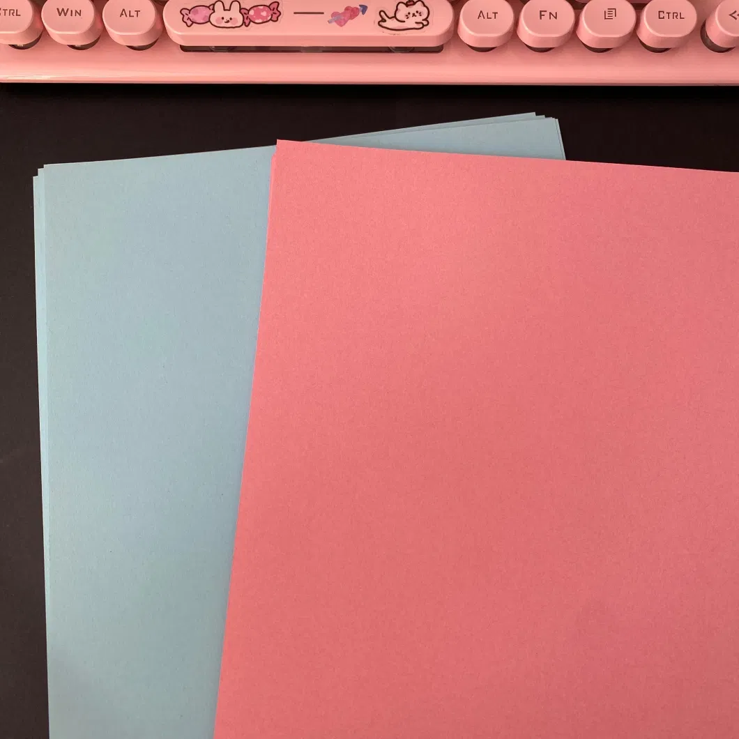 180g Pink/Blue Colored Paper Special Paper Color Copy Paper Office Supplies School Stationery Children′s Origami