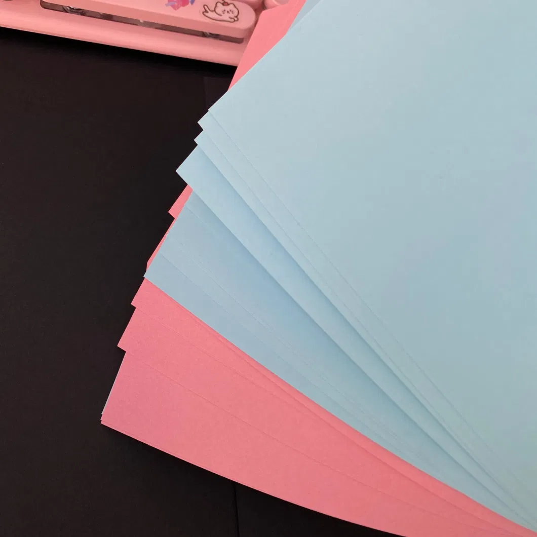 180g Pink/Blue Colored Paper Special Paper Color Copy Paper Office Supplies School Stationery Children′s Origami