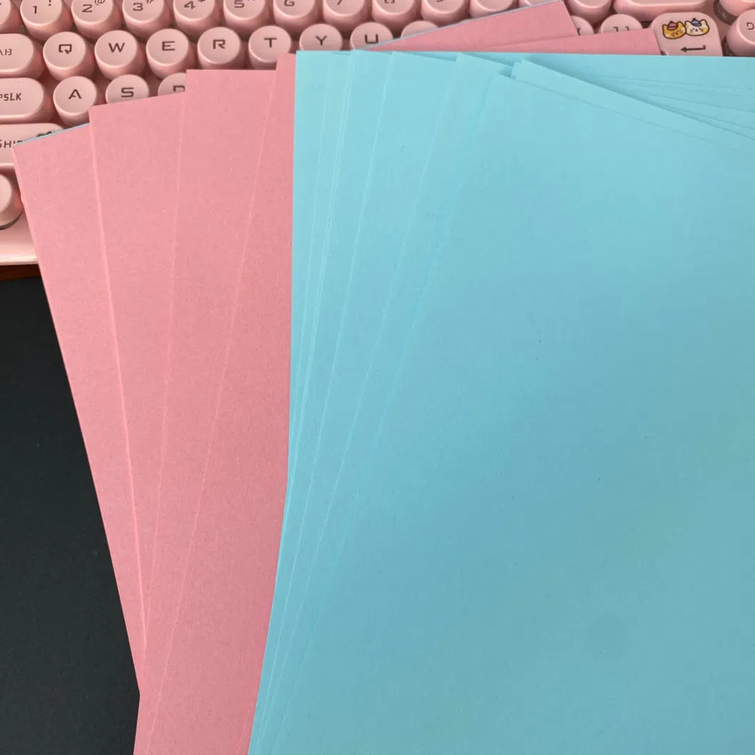 180g Pink/Blue Colored Paper Special Paper Color Copy Paper Office Supplies School Stationery Children′s Origami